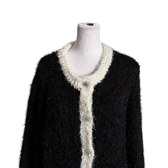 H&M Divided Button Front Knit Cardigan sz L - Picture 2 of 11